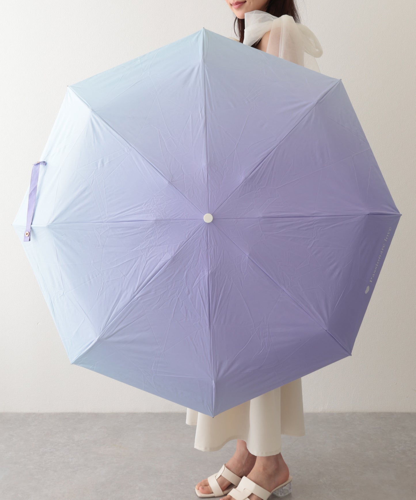 晴雨兼用 カラー グラデーション コンパクト 折りたたみ傘