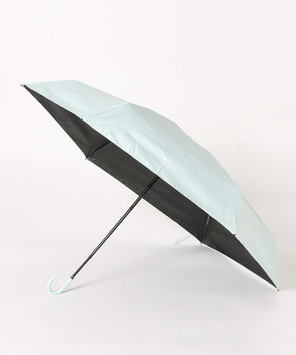 晴雨兼用 ソリッドカラー フック型 コンパクト 折りたたみ傘