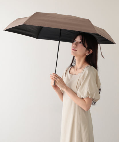 晴雨兼用 ソリッドカラー フック型 コンパクト 折りたたみ傘