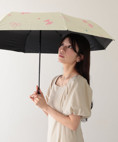 晴雨兼用 グラデーション メニー リボン 折りたたみ傘