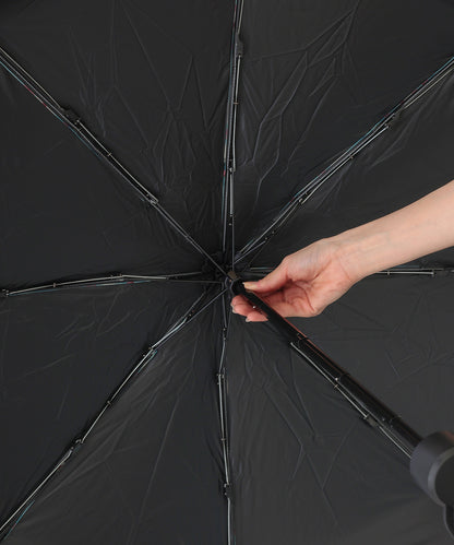晴雨兼用 配色 チェック柄 コンパクト 折りたたみ傘