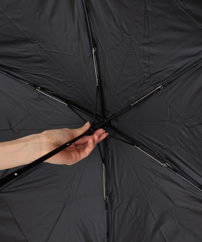 晴雨兼用 ソリッドカラー ベーシック 三つ折り 折りたたみ傘