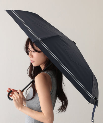 晴雨兼用 ソリッドカラー ベーシック 三つ折り 折りたたみ傘