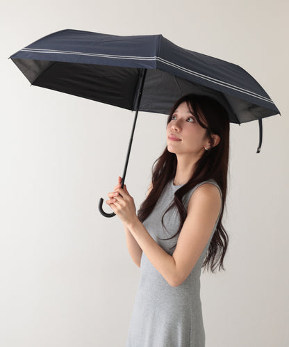 晴雨兼用 ソリッドカラー ベーシック 三つ折り 折りたたみ傘