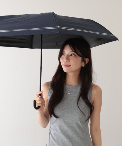 晴雨兼用 ソリッドカラー ベーシック 三つ折り 折りたたみ傘