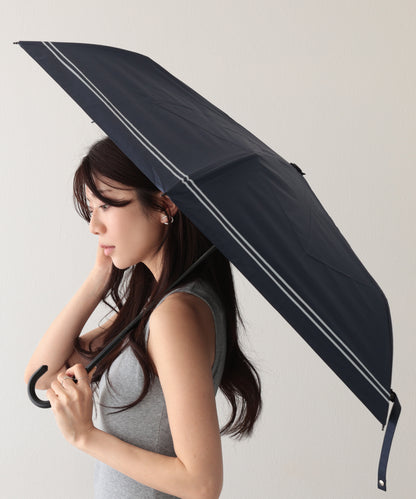 晴雨兼用 ソリッドカラー ベーシック 三つ折り 折りたたみ傘