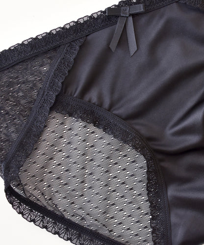 【5色組】セットでお得♪レディース サテンレースショーツ 5色5枚セット