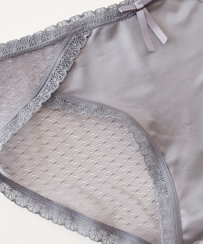 【5色組】セットでお得♪レディース サテンレースショーツ 5色5枚セット