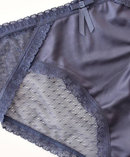 【5色組】セットでお得♪レディース サテンレースショーツ 5色5枚セット