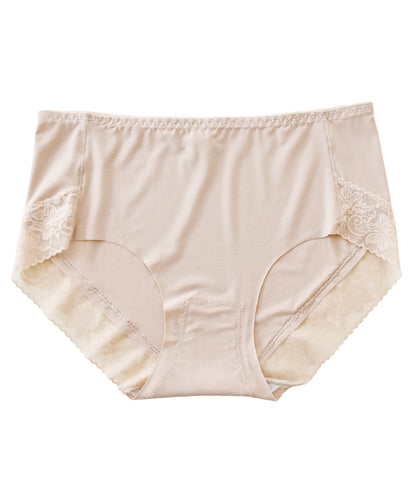 【5色組】セットでお得♪ショーツ 5色5枚セット さわやかなメッシュ生地のシルクタッチレースショーツ