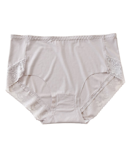 【5色組】セットでお得♪ショーツ 5色5枚セット さわやかなメッシュ生地のシルクタッチレースショーツ