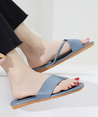 オープントゥ ぺたんこ サンダル