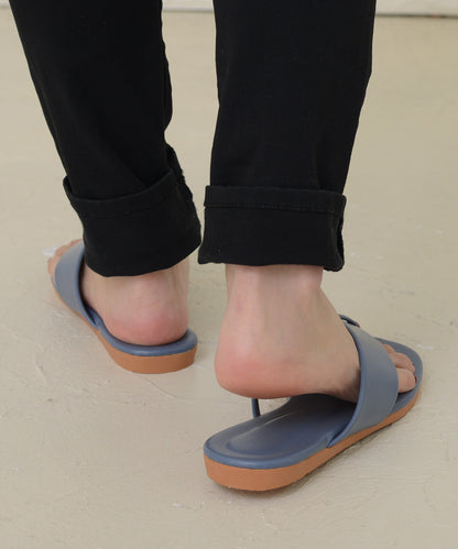 オープントゥ ぺたんこ サンダル